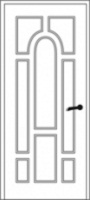 Vidaus šarvuotos durys - Šarvuotos durys butams - Durų raižiniai, raštai - D-19