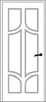 Vidaus šarvuotos durys - Šarvuotos durys butams - Durų raižiniai, raštai - D-23