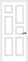 Vidaus šarvuotos durys - Šarvuotos durys butams - Durų raižiniai, raštai - D-13